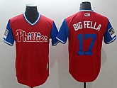 Phillies 17 Rhys Hoskins Big Fella Red 2018 Players Weekend Authentic Team Jerseys,baseball caps,new era cap wholesale,wholesale hats